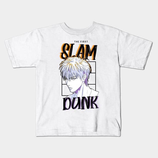 Rukawa - The First Slam Dunk Anime Kids T-Shirt by Nashida Said